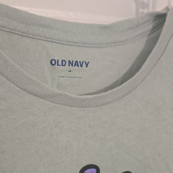 Old Navy Green and Yellow Short Sleeve Tee with Graphic Design - Picture 3 of 4